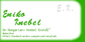 eniko knebel business card